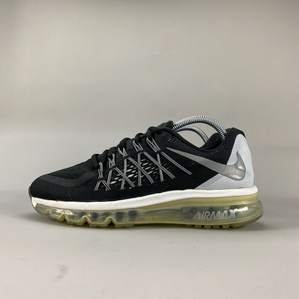 Nike Air Max Black and Silver Athletic Shoes